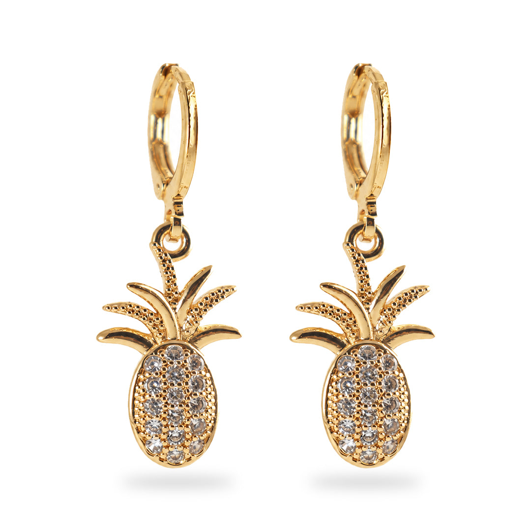 18k Gold Plated Gold Shell Drop Earring