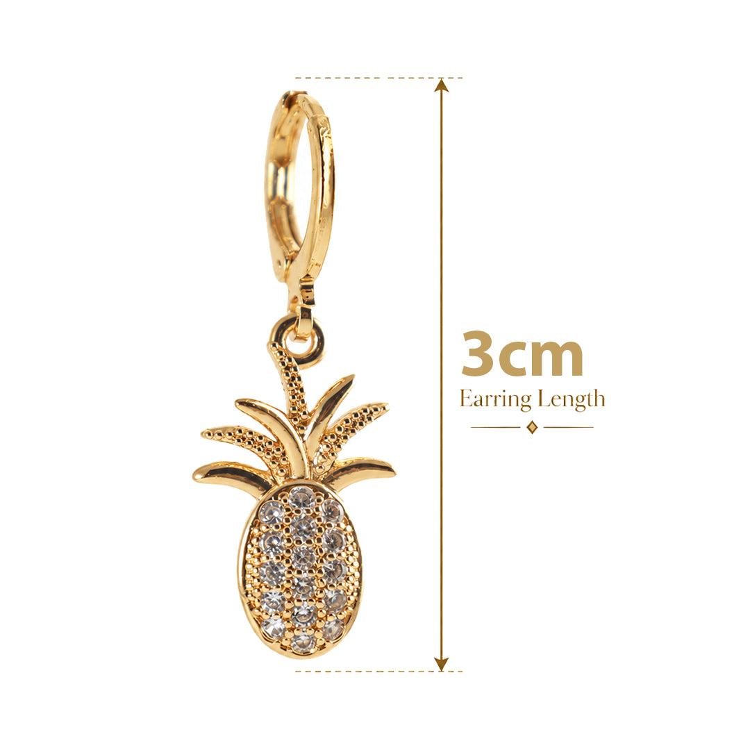 18k Gold Plated Gold Shell Drop Earring